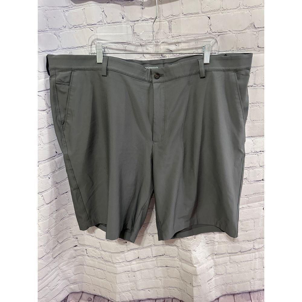 Greg Norman ML75 Microlux Gray Golf Shorts Mens 44 Play Dry Stretch Performance